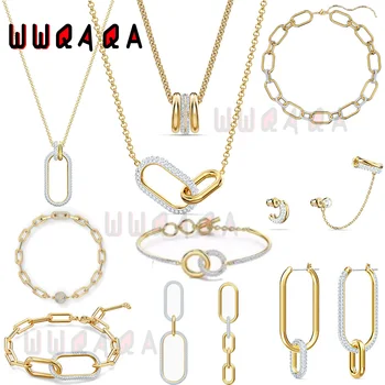SWA divat női ékszerek új gem lánc alakú nők, gyönyörű idő, ékszerek, kiegészítők beállítása Parti Ékszer Lány Ajándék