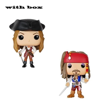 ÚJ Pirates of th Kapitány ELIZABETH SWANN JACK Sparrow Kapitány a doboz Ábra Játékok Gyűjteménye modell játék a gyerekek számára
