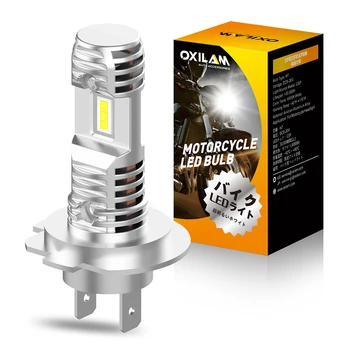 OXILAM 1db 16000Lm H7-Led Fényszóró Motoros LED Fényszóró-Canbus Autobike Magas Alacsony Gerendák Robogó Fény ventilátor nélküli Vezeték nélküli H7