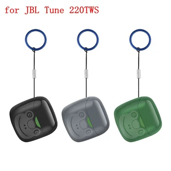 Új, Ultra-vékony, Puha TPU Védő tok Lánc A JBL Dallam 220TWS Vezeték nélküli Bluetooth-kompatibilis Fülhallgató Töltése Esetben