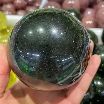 40-100mm Természetes zöld kvarc kristály labdát gyönyörű kristálygömb gyógyító kristály