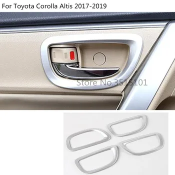 autó stílus fedél érzékelő stick trim ABS Matt ajtó belső belső kezelni tál keret Toyota Corolla Altis 2017 2018 2019
