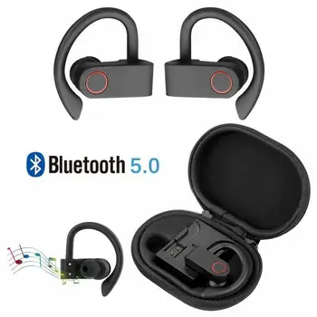 A9 TWS Vezeték nélküli Sport Fejhallgató Bluetooth 5.0 Fülhallgató Fülbe Horog Fut a zajcsökkentés funkció Sztereó Fülhallgató, MIKROFON Vízálló