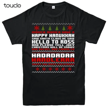 Új Karácsonyi T-Shirt, Barátok Monica Geller Boldog Hanukát Ünnepi Ajándék Póló Felső, Uniszex S-5Xl