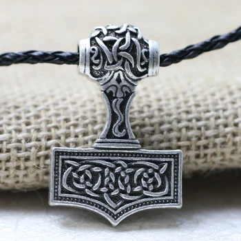 LANGHONG Norvég Vikingek Amulett Medál Nyaklánc Thor Kalapácsa Medál Nyaklánc Legendás Viking Amulett Medál Északi Talizmán