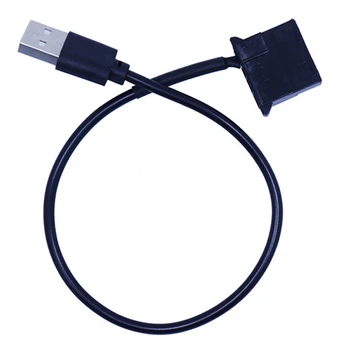 1db USB-4-Pin Molex Rajongó hálózati Kábel Számítógép Esetében Adapter Kábel 4 tűs Női 5V USB Férfi USB Adapter Kábel