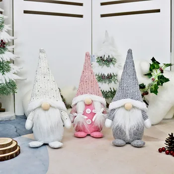 Karácsonyi Dísz Medál Boldog Karácsonyt Arctalan Gnome Baba Karácsonyi Dekoráció az Otthoni Navidad Dekoráció 2021 Új Év 2022