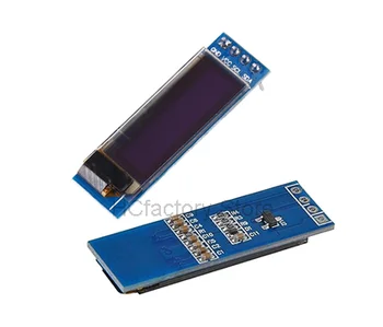 Eredeti 0.91 hüvelykes OLED LCD modul, 128x32, IIC I2C interfész, ssd1306, vezérlő IC, 3.3 V DC 5V, 4-pin Arduino