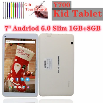 7 Inch Y700 RK3126 Tablet PC 1GB+8GB Android 6.0 négymagos 1024*600 IPS WIFI Dual Kamerák Szilikon
