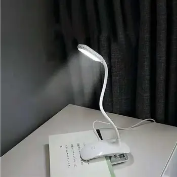 Led Klip Olvas Könyvet Nappal USB Töltés Eyeshield Clip Lámpa 12 LED-es izzók Érintse meg a kapcsolót 3 szintű állítható fényerő