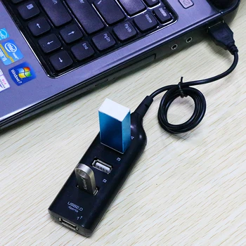 Hi-Speed Elosztó Adapter USB-Mini USB 2.0 Hub 4 Port Elosztó PC Laptop Notebook Vevő számítógép tartozékok