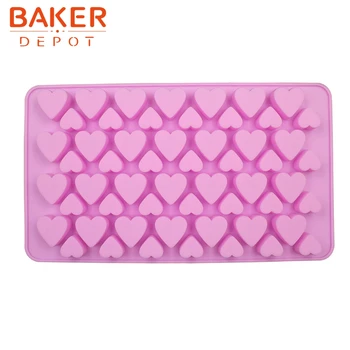 BAKER DEPOT DIY szilikon penész 56 lattices szív csokoládé öntőforma jégkocka tálca süteményt candy penész