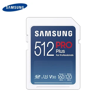Új Samsung SD Kártya Digitális Fényképezőgép Szakmai SDXC nagysebességű EBBŐL 160/S 4K U3 kamera Memória kártya 64gb 128 256 512 gb-os PROPlussd