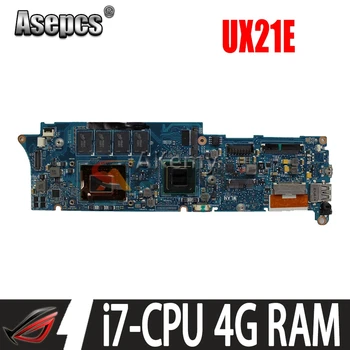 Asepcs UX21E Laptop alaplap Az Asus UX21E UX21 Teszt eredeti alaplapja 4G RAM I7-2677M/i7-2640M