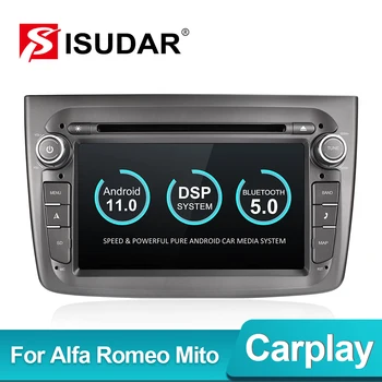 Isudar PX6 1 Din Android 11 Autó Multimédia Lejátszó Alfa Romeo Mito 2008 - CANBUS Auto Rádió Hexa-Core Videó DVD-GPS-Rendszer, DVR