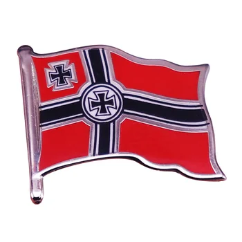 A német a második VILÁGHÁBORÚ Harci Zászlót Zománc Pin Vas Kereszt Jelvénye