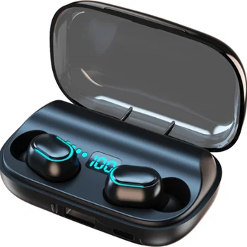 TWS V5.0 Bluetooth Earphone1800 MAh Töltési Doboz Vezeték Nélküli Fülhallgató In-Ear Fülhallgató Sport Futó HiFi Fejhallgatók Vízálló