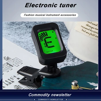 Digitális Clip-on Tuner, Elektromos Gitár, Basszusgitár Ukulele Hegedű Egyetemes Tuner Forgatható Pontos Tuning Hangszer Tartozék