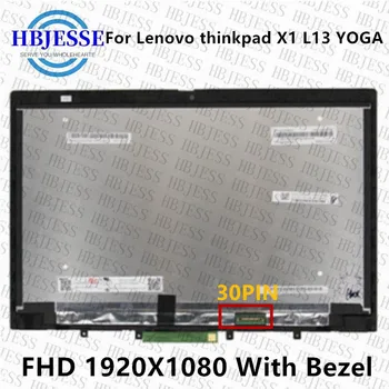 13.3 inch FHD 1920*1080 Lenovo ThinkPad X1 L13 Jóga 20SX0010CD LCD Kijelző Érintőképernyős Panel Közgyűlés P/N SD10W84243B