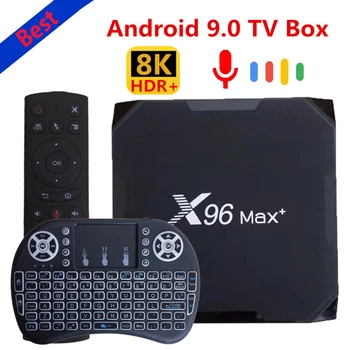 A legjobb Smart TV box 2020 X96 max plus mini Android 9.0 Amlogic S905X3 Quad Core 4GB 64 GB, 32 gb-os 8K Wifi 4K X96Max+ Média Lejátszó
