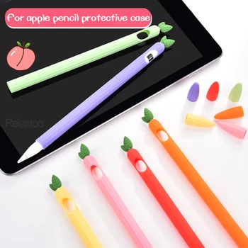Pencil1/2 édes gyümölcs a szilikon tolltartót az Apple Ceruza 1 2 védőburkolat tabletta touch pen illik az én Pad