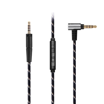 OCC Nylon audio kábel a mikrofon A Sennheiser HD 4.30 én 4.30 G 4.40 BT 4.50 BTNC HD 400 450BT 458BT 450SE fejhallgató
