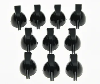 KAISH Csomag 10 Fekete Gitár Miniatűr Csirke-Fej Gombok AMP Gomb Hatása Pedál Gomb