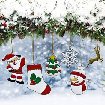 Új év 2022 karácsonyfa kiegészítők dekoráció lakberendezés navidad medál díszek, mikulás ajándék Ingyenes szállítás