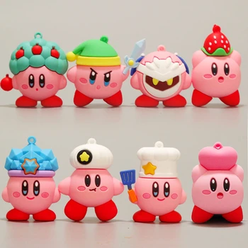 Anime Játékok Kirby Rózsaszín Kirby, Kacsázó, Dee Doo Gyűjteni Mini Játékok, Babák, Aranyos Rajzfilm Pvc Akció Játék Ábra Gyerekeknek, Születésnapi Ajándékok
