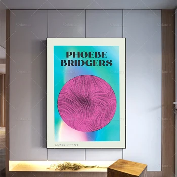 Phoebe Bridgers - Zene Poszter -Koncert -Art Print Haza Minimalizmus Hálószoba Dekoráció Vászon Festmény Modern Lakberendezés Egyedi Ajándék