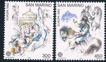 2db/Készlet Új San Marino Bélyeg 1982-Ben Europa Napóleon Bélyegek MNH