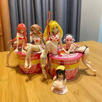 11-16cm Anime Kard Art Online Yuuki Szét Tészta Dugóval Szexi Lányok PVC akciófigura Modell Játékok