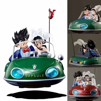 Dragon Ball Son Goku Chichi Kéz kézben modell baba gyűjtemény játék születésnapi megemlékezés ajándék, Autó asztal dekoráció