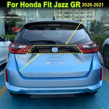 ABS Kocsi hátsó ajtaját Trim Fedezni Honda Fit/Jazz GR 2020 2021 Autó Hátsó Csomagtartó díszítőelemek Dekorációs Matrica, Autó Tartozékok