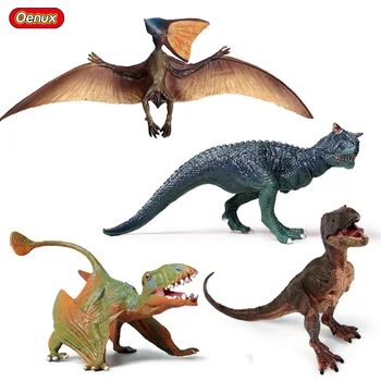 Oenux Őskori Jurassic Dinoszaurusz Játékok Szimuláció Carnotaurus Akciófigurák Peteranodon Pterosauria T-Rex Kölyök Állat Modell