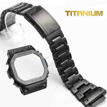 Készlet Titán Ötvözet DW5600 Watchband, valamint Keretet GW-B5600 5610 óraszíj Zenekar Keret Watchbands Fedezze Eszközök Klasszikus Nagykereskedelmi