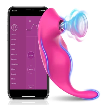 Bluetooth Csikló Balek Vagina Szívó Vibrátor a Női Csikló Vákuum Stimulátor APP Szex Játékok a Felnőttek 18, Nők Maszturbátor