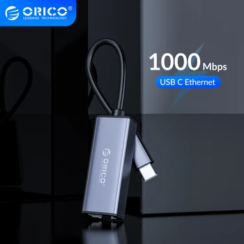 ORICO Lan Hálózati Kártya USB3.0 Ethernet Alkalmazkodni C Típus RJ45 gigabit Külső hálózati kártya MAC Windows 10 PC Xiaomi